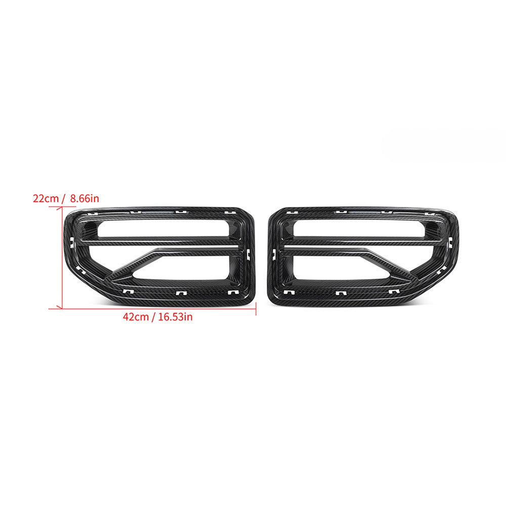 SQ-B Style Pre-Preg Carbon Fibre Front Grille for BMW G87 M2 23-Present - Carbon Factory