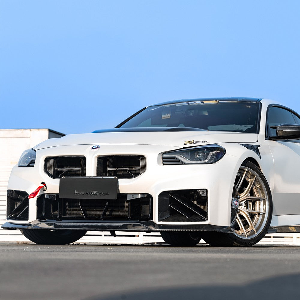 SQ-C Style Pre-Preg Carbon Fibre Front Splitter for BMW G87 M2 23-Present - Carbon Factory