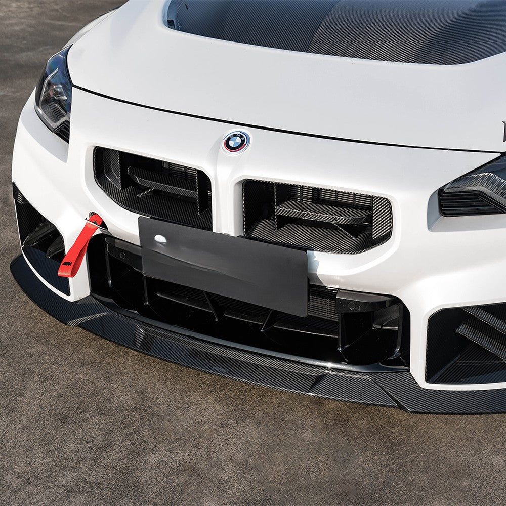 SQ-C Style Pre-Preg Carbon Fibre Front Splitter for BMW G87 M2 23-Present - Carbon Factory