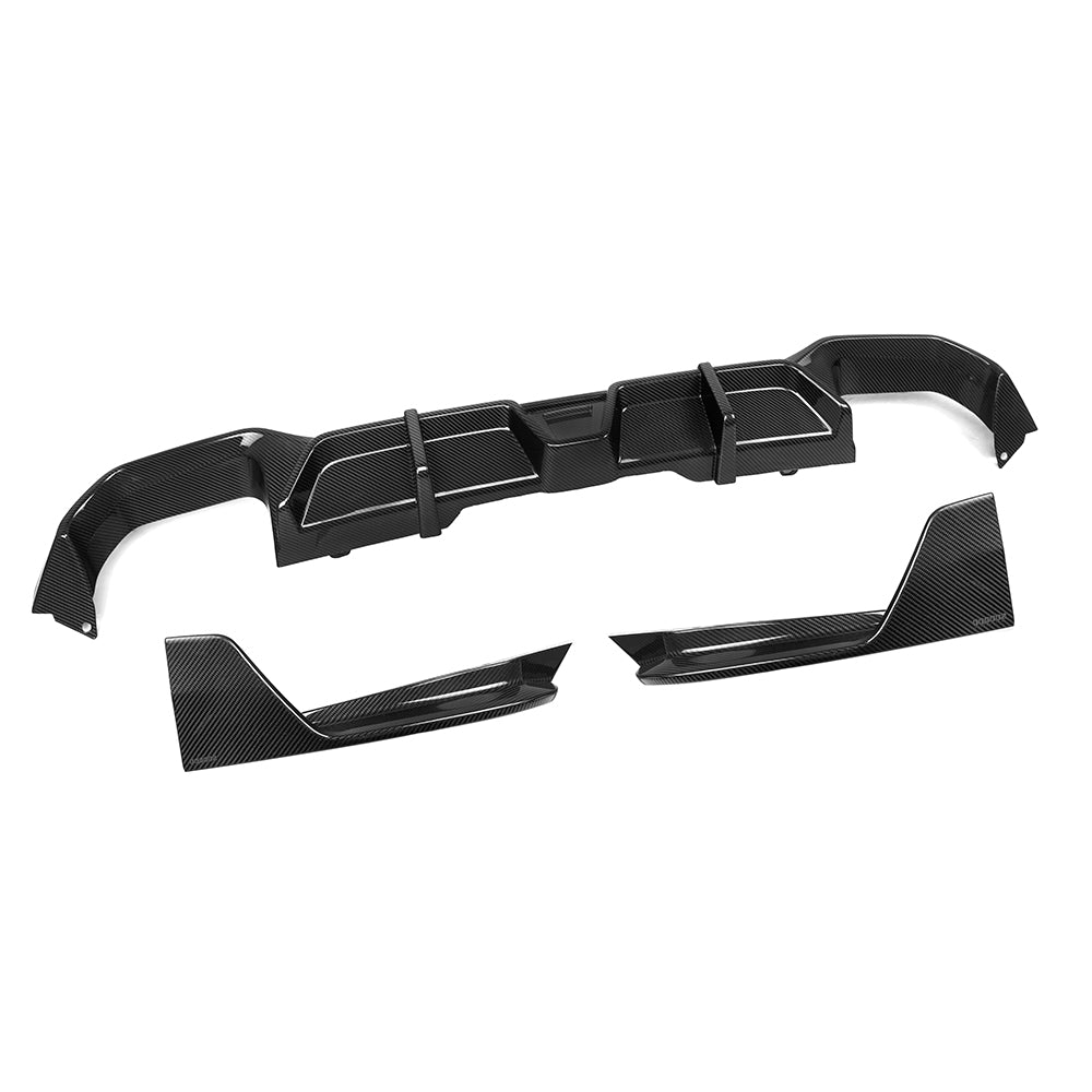 SQ Style Pre-Preg Carbon Fibre Diffuser for BMW G02 LCI 22-Present - Carbon Factory