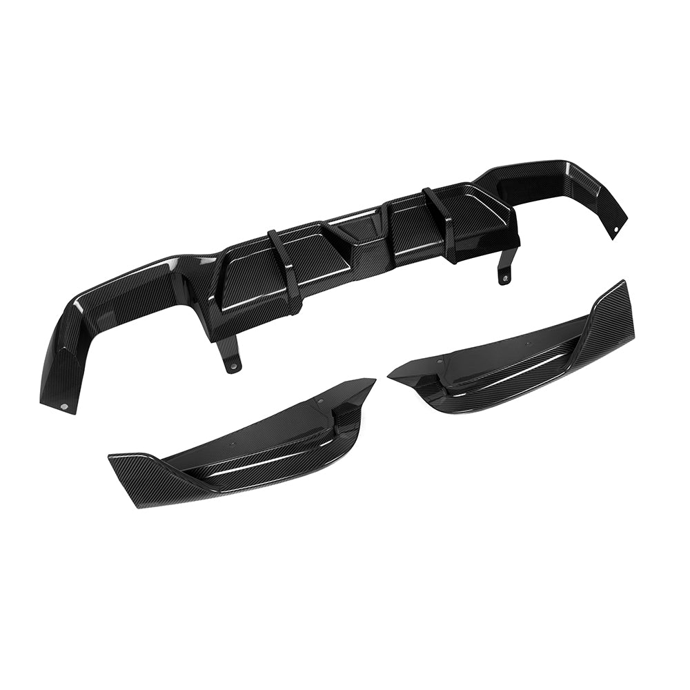 SQ Style Pre-Preg Carbon Fibre Diffuser for BMW F98 X4M LCI 22-26 - Carbon Factory