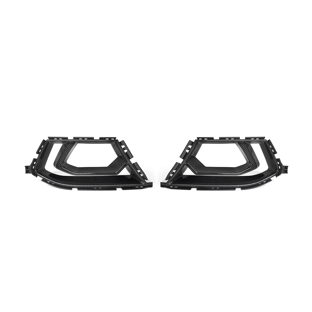 SQ Style Pre-Preg Carbon Fibre Front Bumper Inserts for BMW G80 M3 G82 G83 M4 21-Present - Carbon Factory