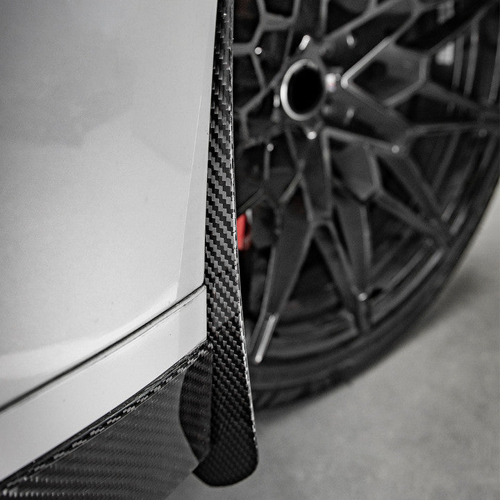 Pre-Preg Carbon Fibre Front Mud Flaps for BMW G80 G81 M3 21-Present - Carbon Factory