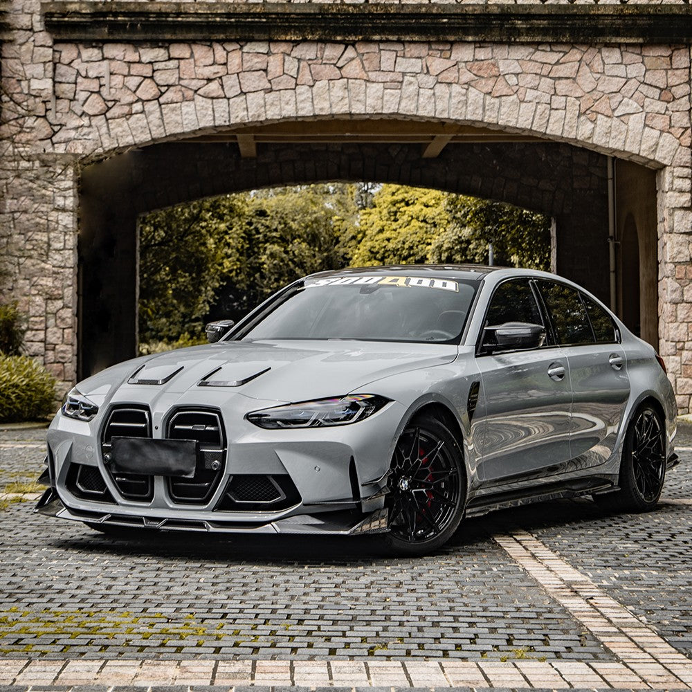 SQ Style Pre-Preg Carbon Fibre Side Skirts for BMW G80 G81 M3 21-Present - Carbon Factory