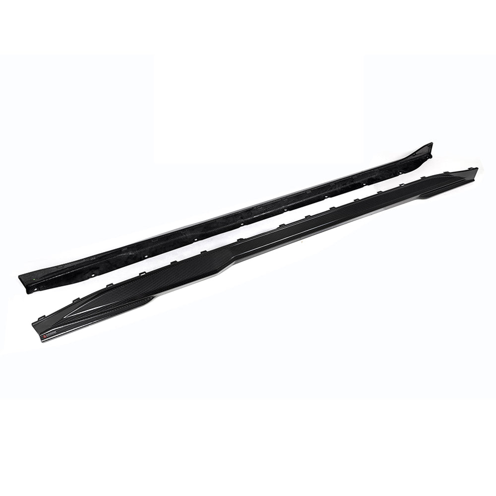 SQ Style Pre-Preg Carbon Fibre Side Skirts for BMW G80 G81 M3 21-Present - Carbon Factory