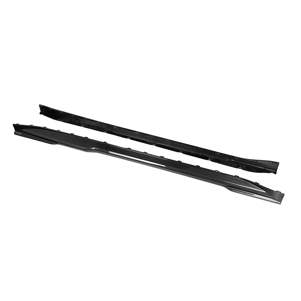 SQ Style Pre-Preg Carbon Fibre Side Skirts for BMW G80 G81 M3 21-Present - Carbon Factory
