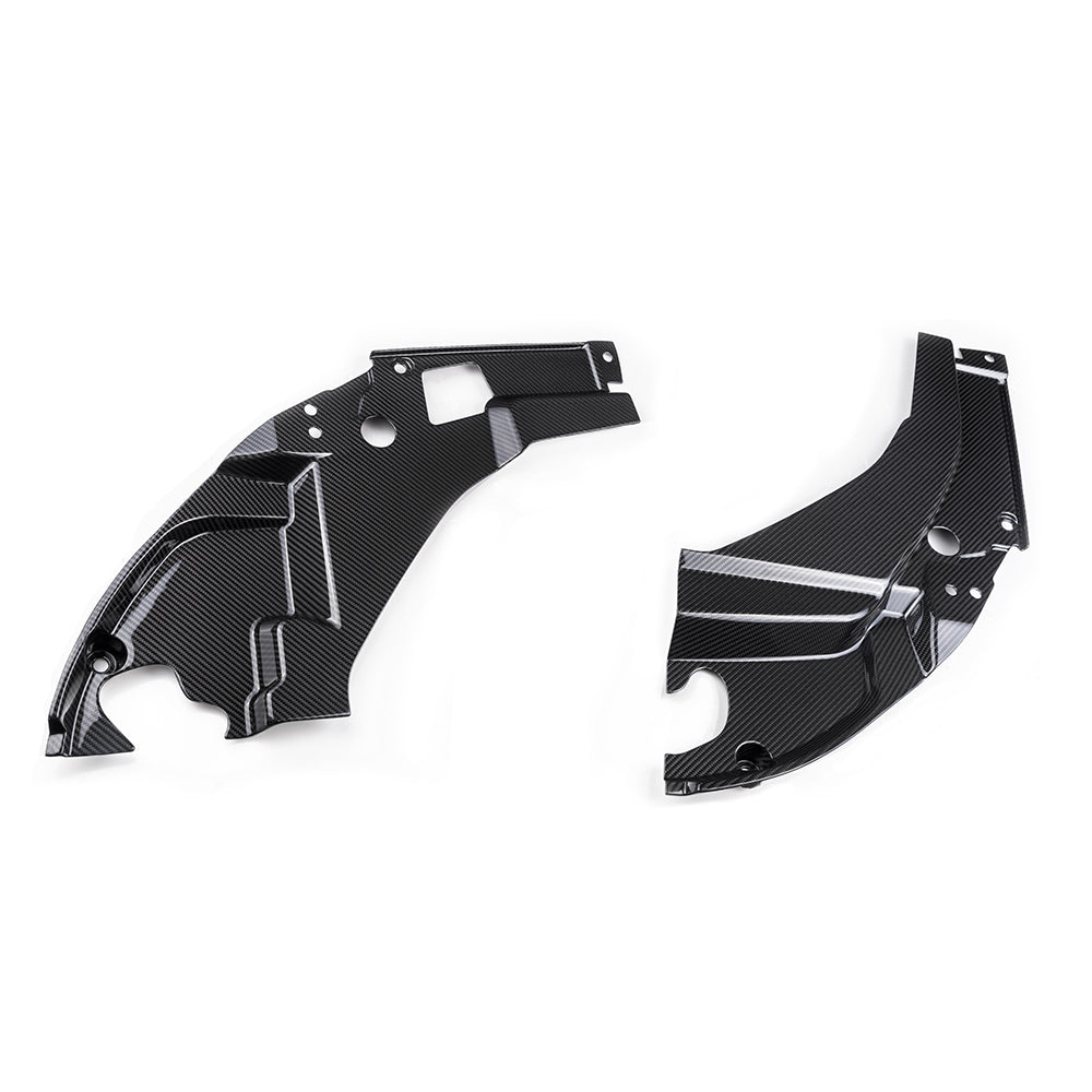 Pre-Preg Carbon Fibre Engine Side Cover Trims for BMW G87 M2 24-Present - Carbon Factory