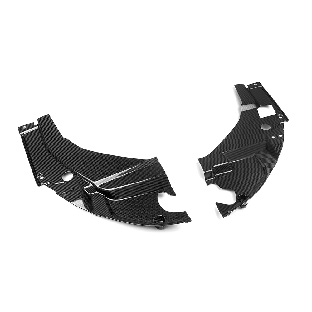 Pre-Preg Carbon Fibre Engine Side Cover Trims for BMW G87 M2 24-Present - Carbon Factory