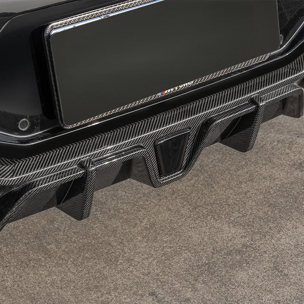 SQ LED Style Pre-Preg Carbon Fibre Diffuser for BMW G02 LCI 22-Present - Carbon Factory