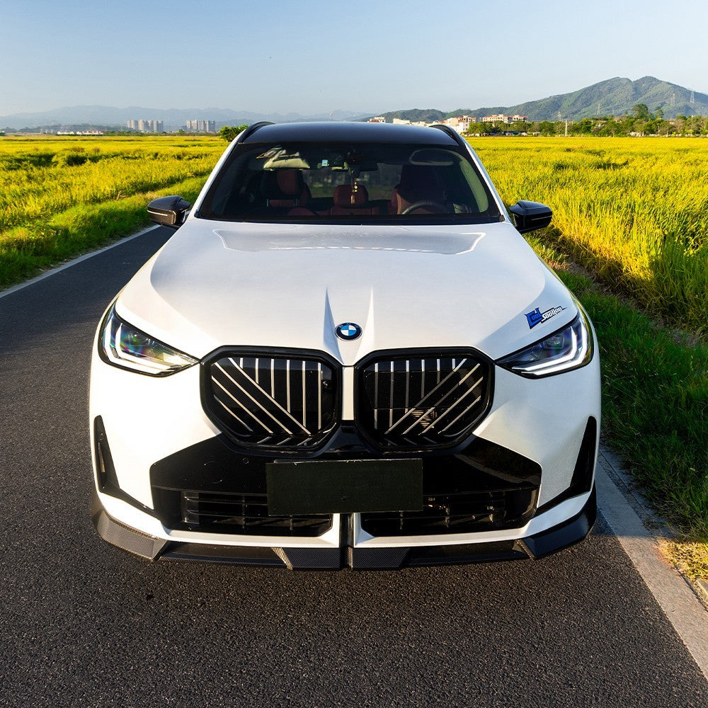 SQ Style Pre-Preg Carbon Fibre Front Splitter for BMW G45 X3 25-Present - Carbon Factory