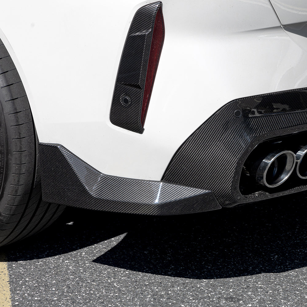 SQ Style Pre-Preg Carbon Fibre Rear Bumper Spats for BMW G45 X3 25-Present - Carbon Factory