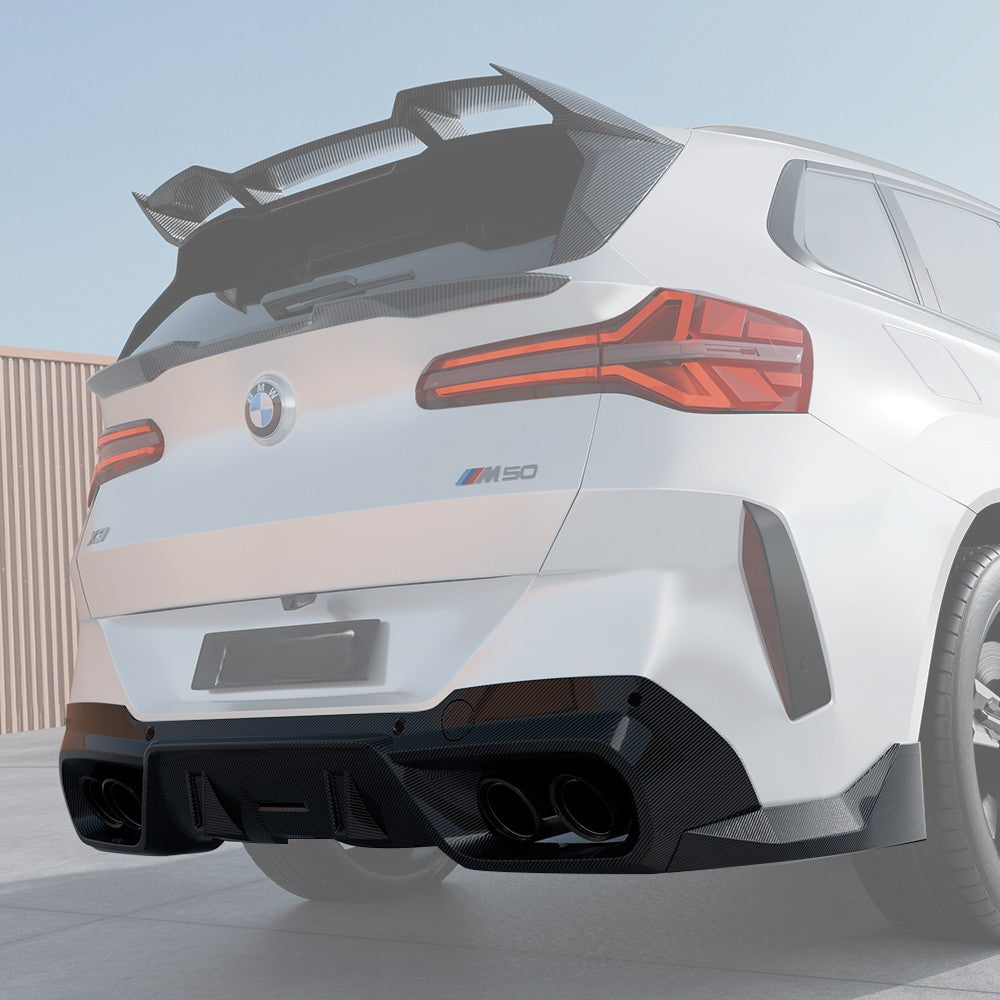 SQ Style Pre-Preg Carbon Fibre Rear Diffuser for BMW G45 X3 25-Present - Carbon Factory