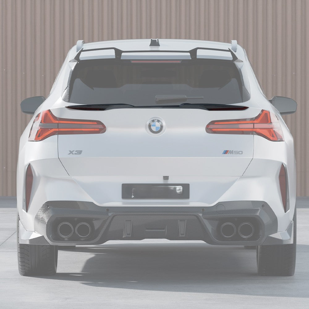 SQ Style Pre-Preg Carbon Fibre Mid Spoiler for BMW G45 X3 25-Present - Carbon Factory