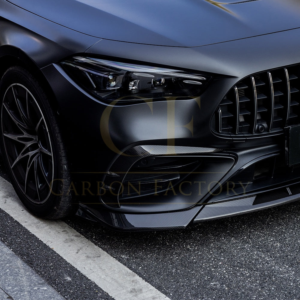 SQ Style Pre-preg Carbon Fiber Front Inserts for Mercedes C236 CLE53 24-26 - Carbon Factory