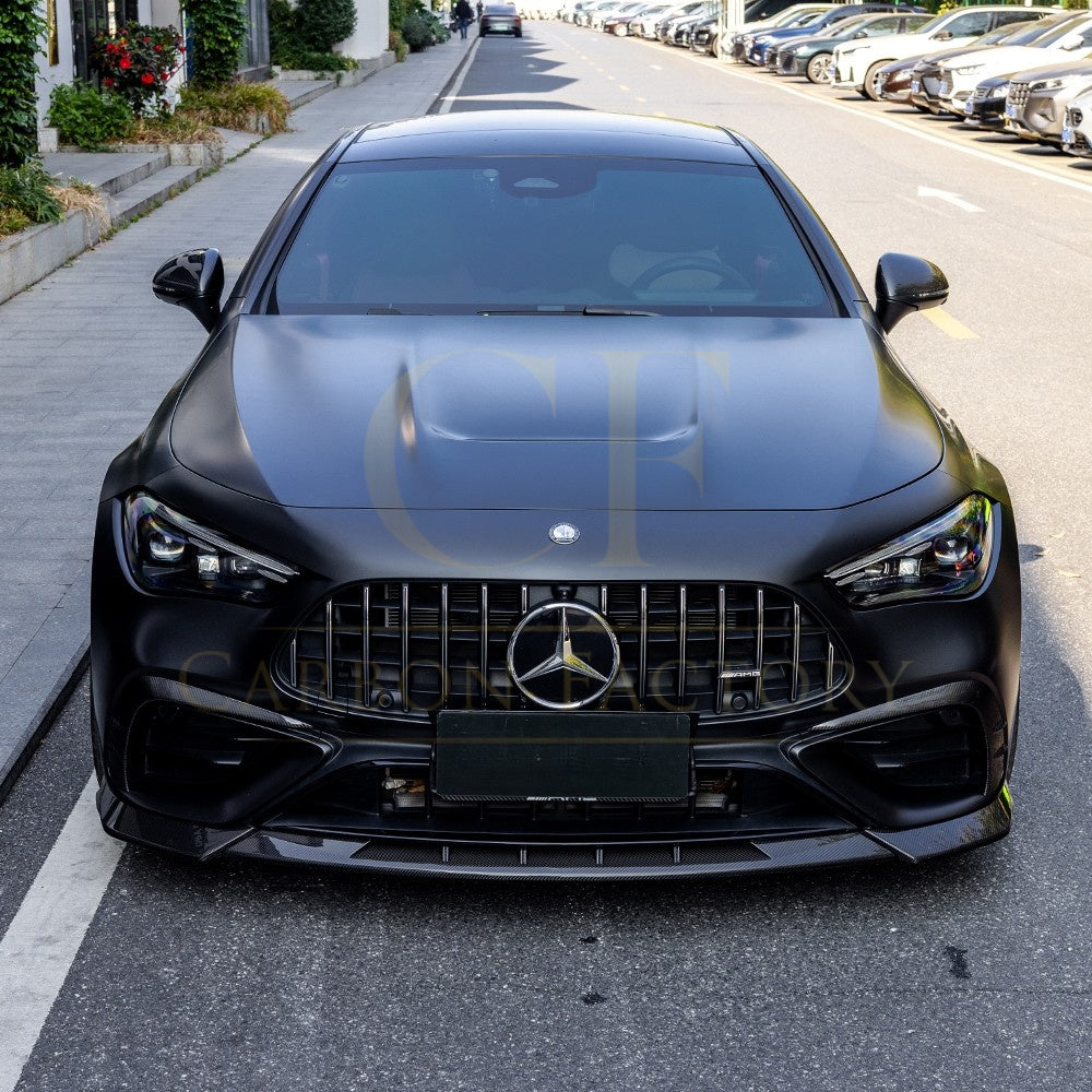 SQ Style Pre-preg Carbon Fiber Front Splitter for Mercedes C236 CLE53 24-26 - Carbon Factory