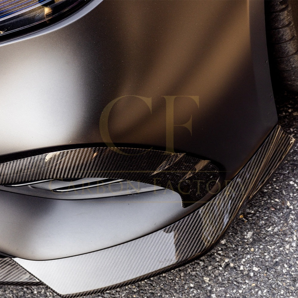 SQ Style Pre-preg Carbon Fiber Front Splitter for Mercedes C236 CLE53 24-26 - Carbon Factory