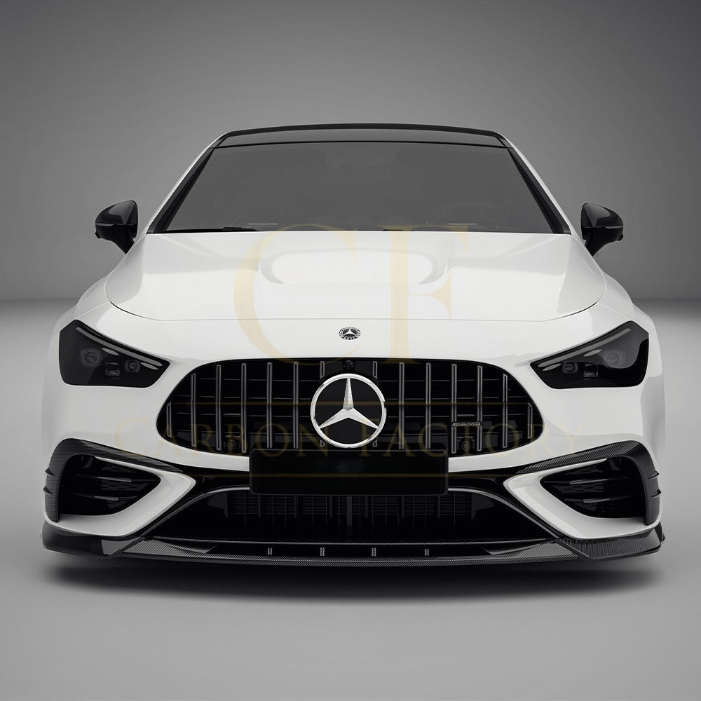 SQ Style Pre-preg Carbon Fiber Front Splitter for Mercedes C236 CLE53 24-26 - Carbon Factory