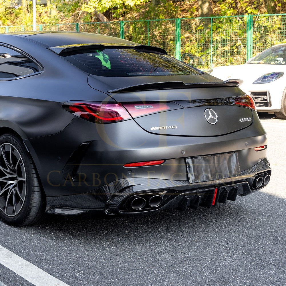 SQ Style Pre-preg Carbon Fiber Diffuser for Mercedes C236 CLE53 24-26 - Carbon Factory