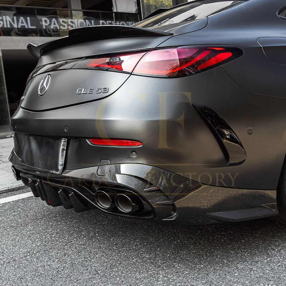 SQ Style Pre-preg Carbon Fiber Diffuser for Mercedes C236 CLE53 24-26 - Carbon Factory