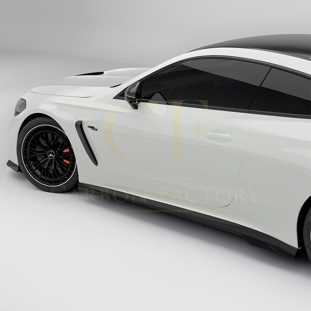 SQ Style Pre-preg Carbon Fiber Side Skirts for Mercedes C236 CLE53 24-26 - Carbon Factory