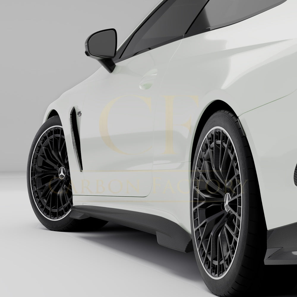 SQ Style Pre-preg Carbon Fiber Side Skirts for Mercedes C236 CLE53 24-26 - Carbon Factory