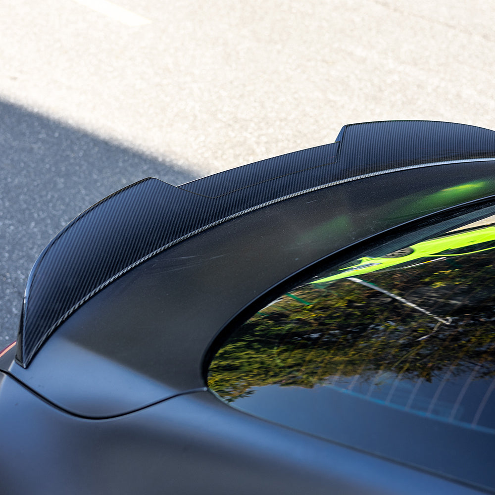 SQ Style Pre-preg Carbon Boot Spoiler for Mercedes C236 CLE53 24-26 - Carbon Factory