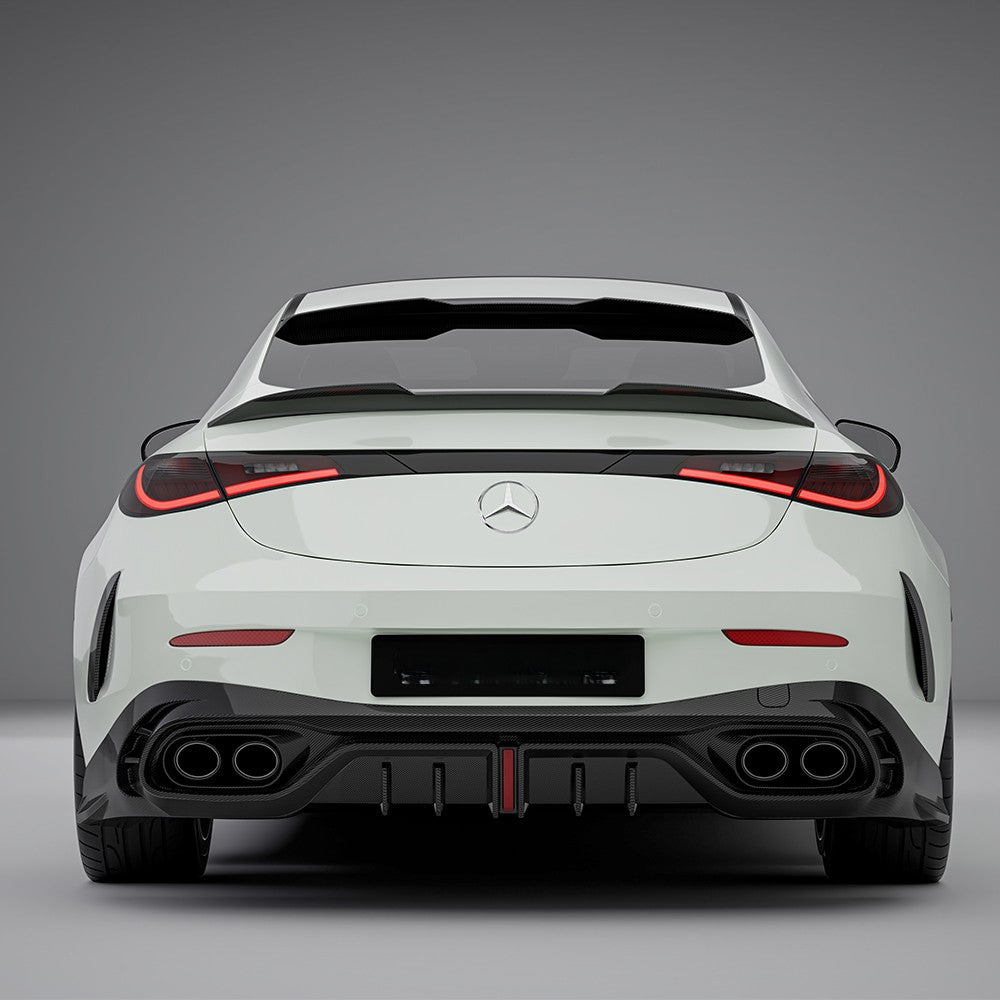 SQ Style Pre-preg Carbon Boot Spoiler for Mercedes C236 CLE53 24-26 - Carbon Factory