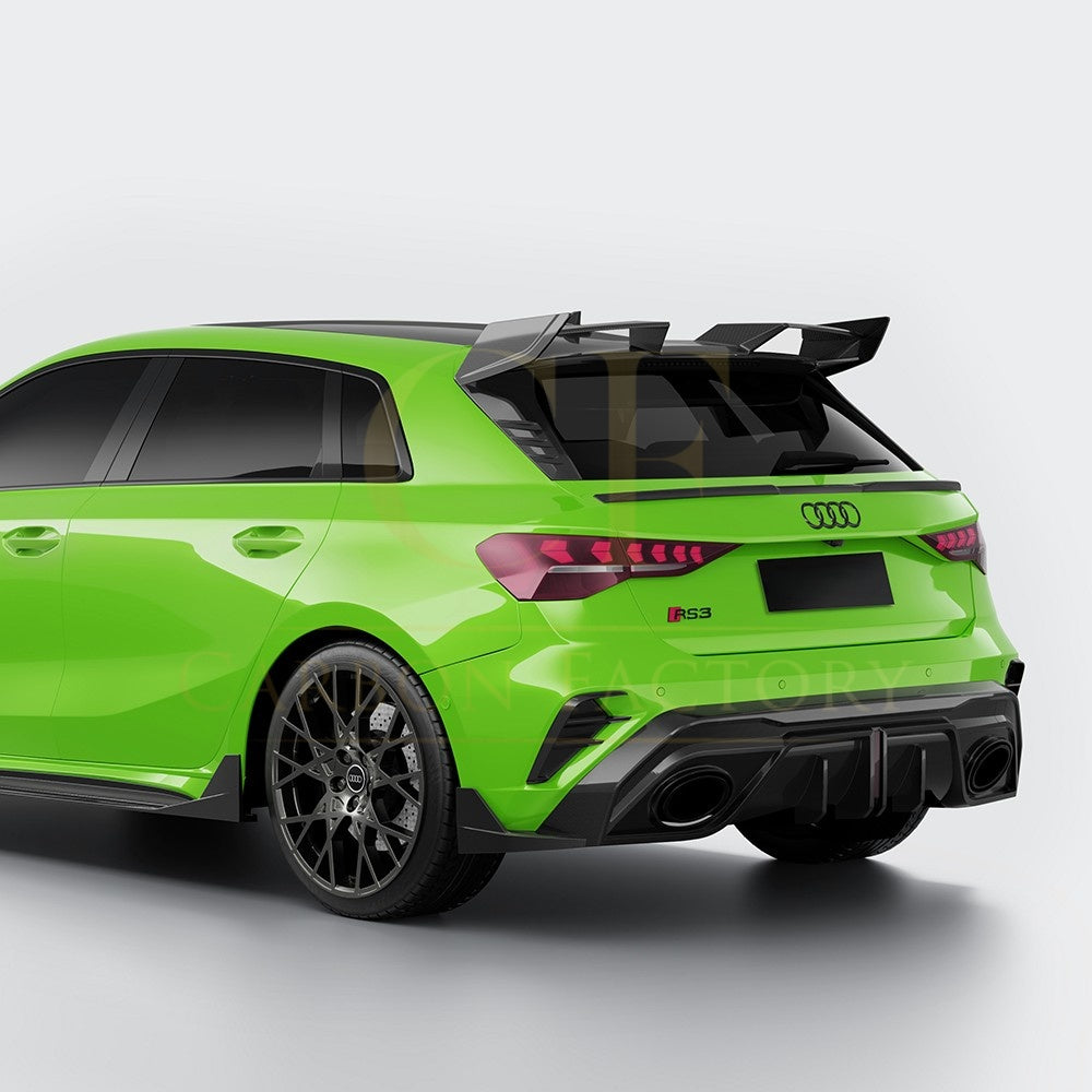 SQ-V1 Style Pre-preg Carbon Fiber Rear Diffuser for Audi RS3 8Y Sportback 24-26 - Carbon Factory