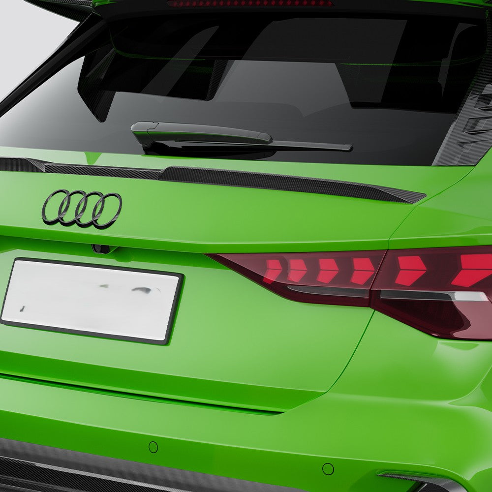 SQ Style Pre-preg Carbon Fiber Boot Spoiler for Audi RS3 8Y Sportback 20-26 - Carbon Factory