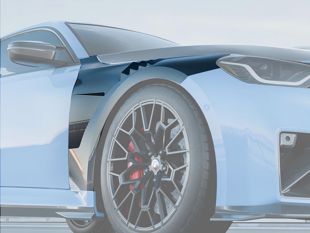 SQ Style Pre-Preg Carbon Fibre Fenders for BMW G87 M2 23-Present - Carbon Factory