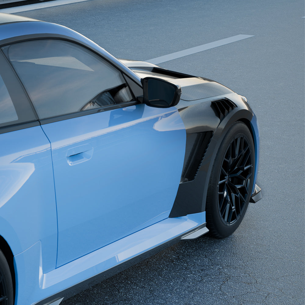 SQ Style Pre-Preg Carbon Fibre Fenders for BMW G87 M2 23-Present - Carbon Factory