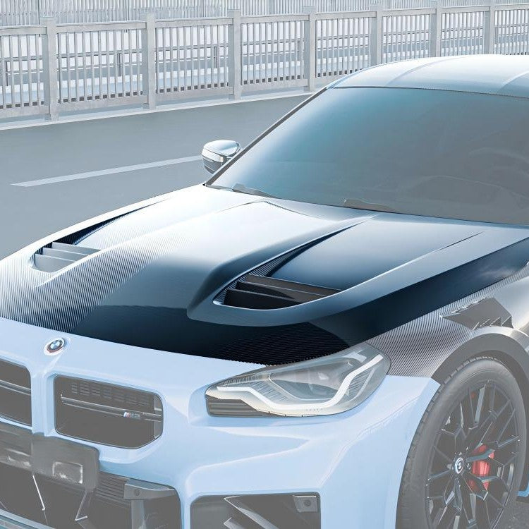 SQ Style Pre-Preg Carbon Fibre Bonnet for BMW G87 M2 2 Series G42 Coupe 21-Present - Carbon Factory