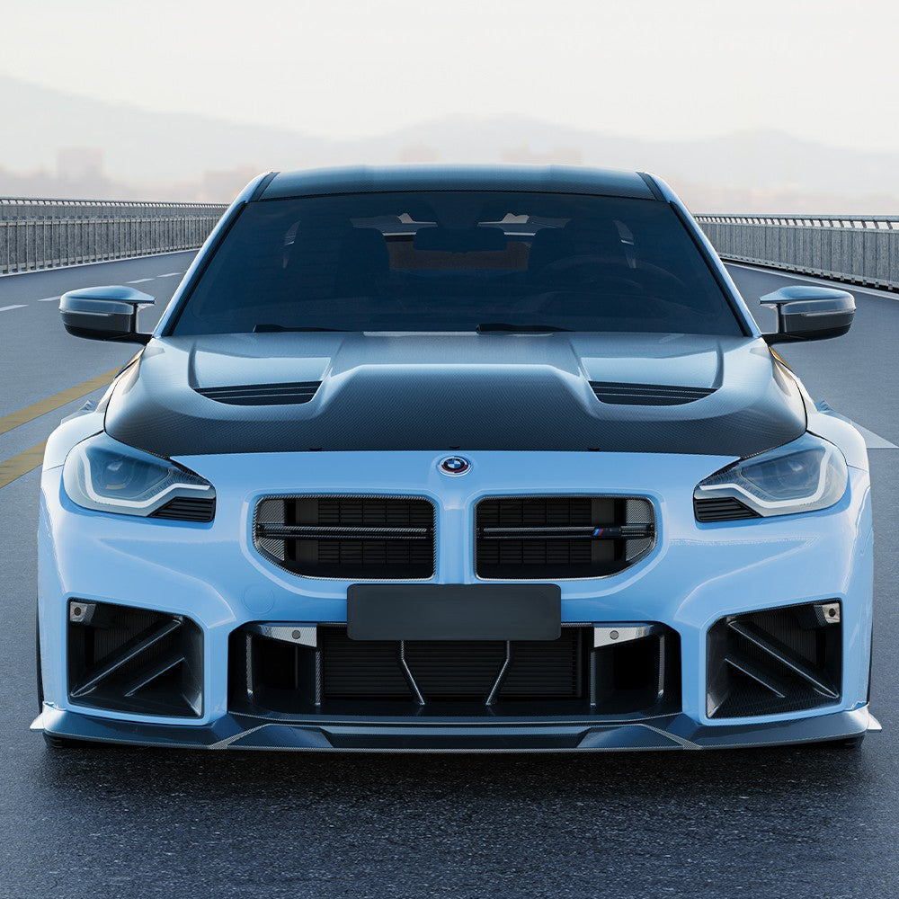 SQ Style Pre-Preg Carbon Fibre Bonnet for BMW G87 M2 2 Series G42 Coupe 21-Present - Carbon Factory