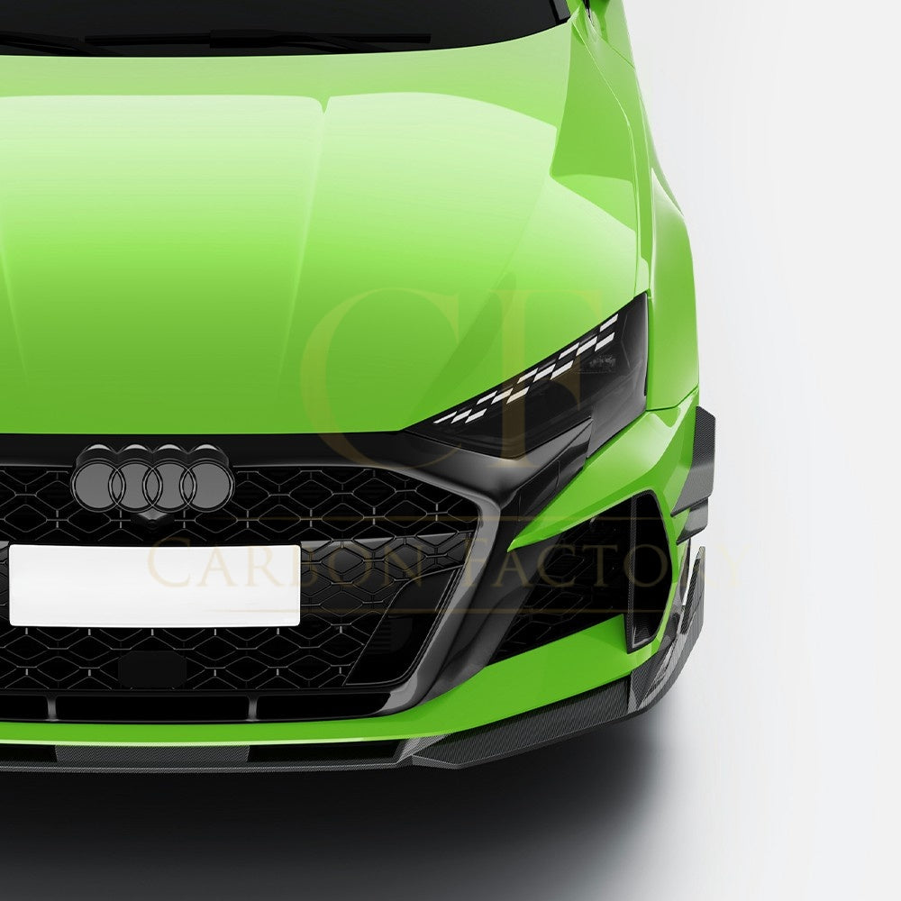 SQ Style Pre-preg Carbon Fiber Front Canards for Audi RS3 8Y 24-26 - Carbon Factory