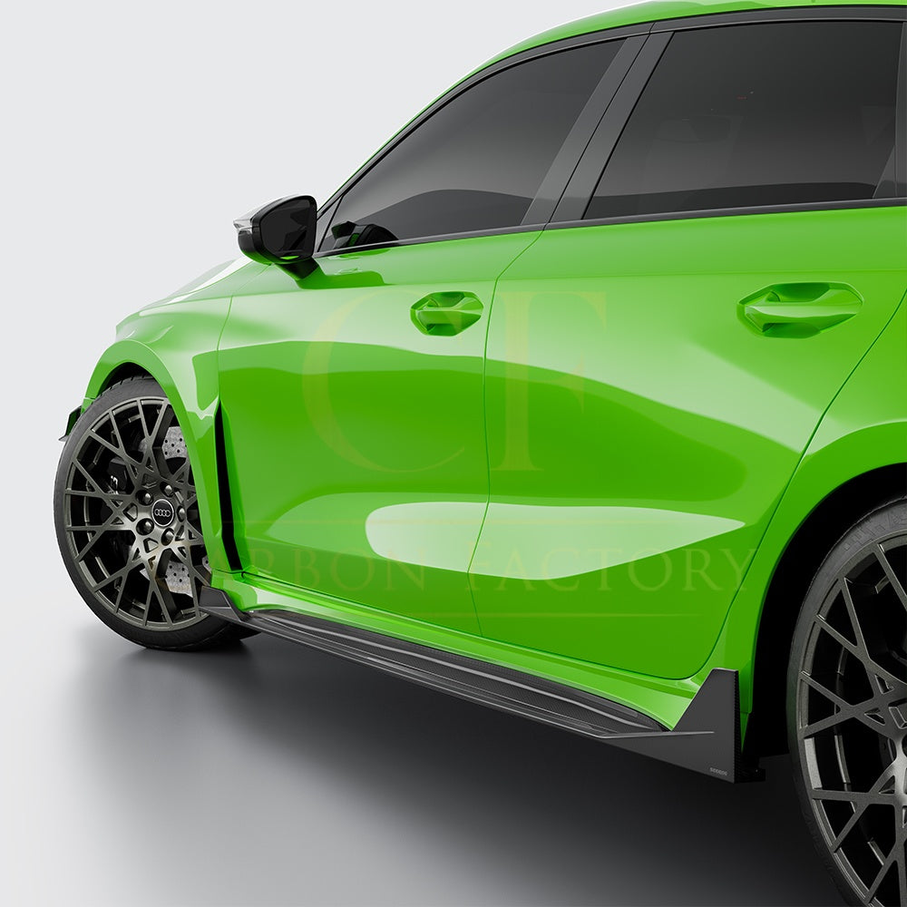 OEM Style Pre-preg Carbon Fiber Side Skirts for Audi RS3 8Y 20-26 - Carbon Factory