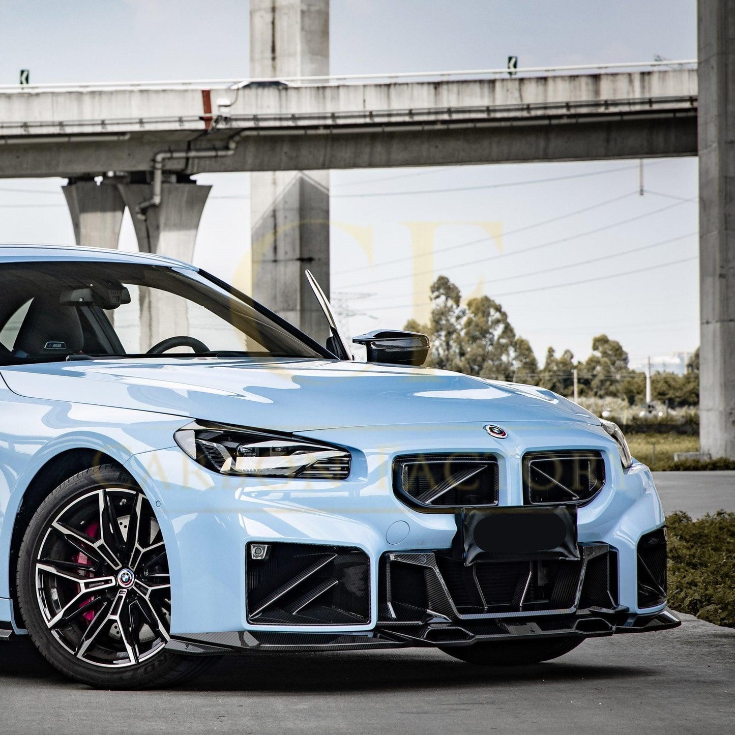 SQ Style Pre-Preg Carbon Fibre Front Grille for BMW G87 M2 23-Present-Carbon Factory