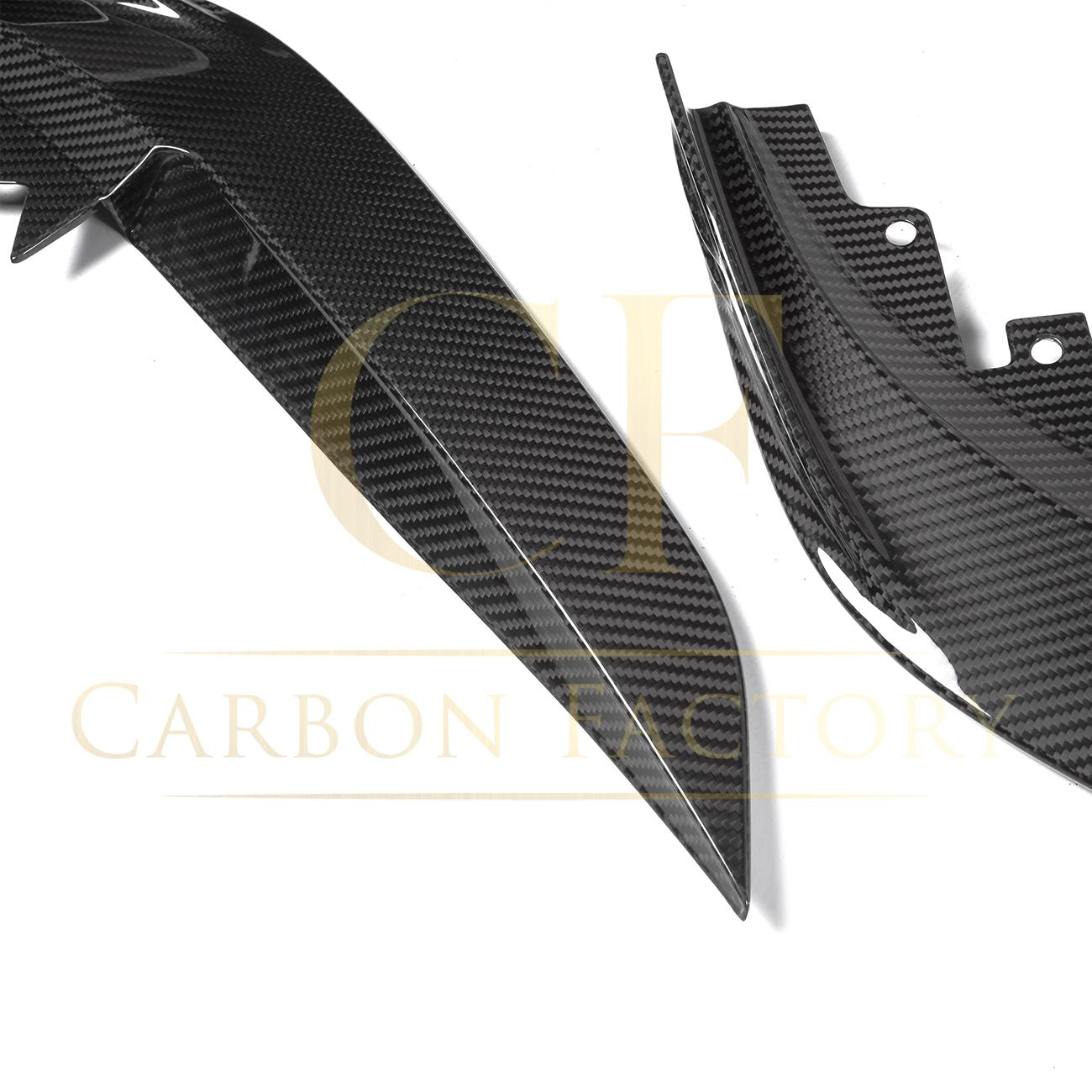 SQ Style Pre-Preg Carbon Fibre Front Splitter for BMW G26 4 Series Gran Coupe i4 21-24-Carbon Factory