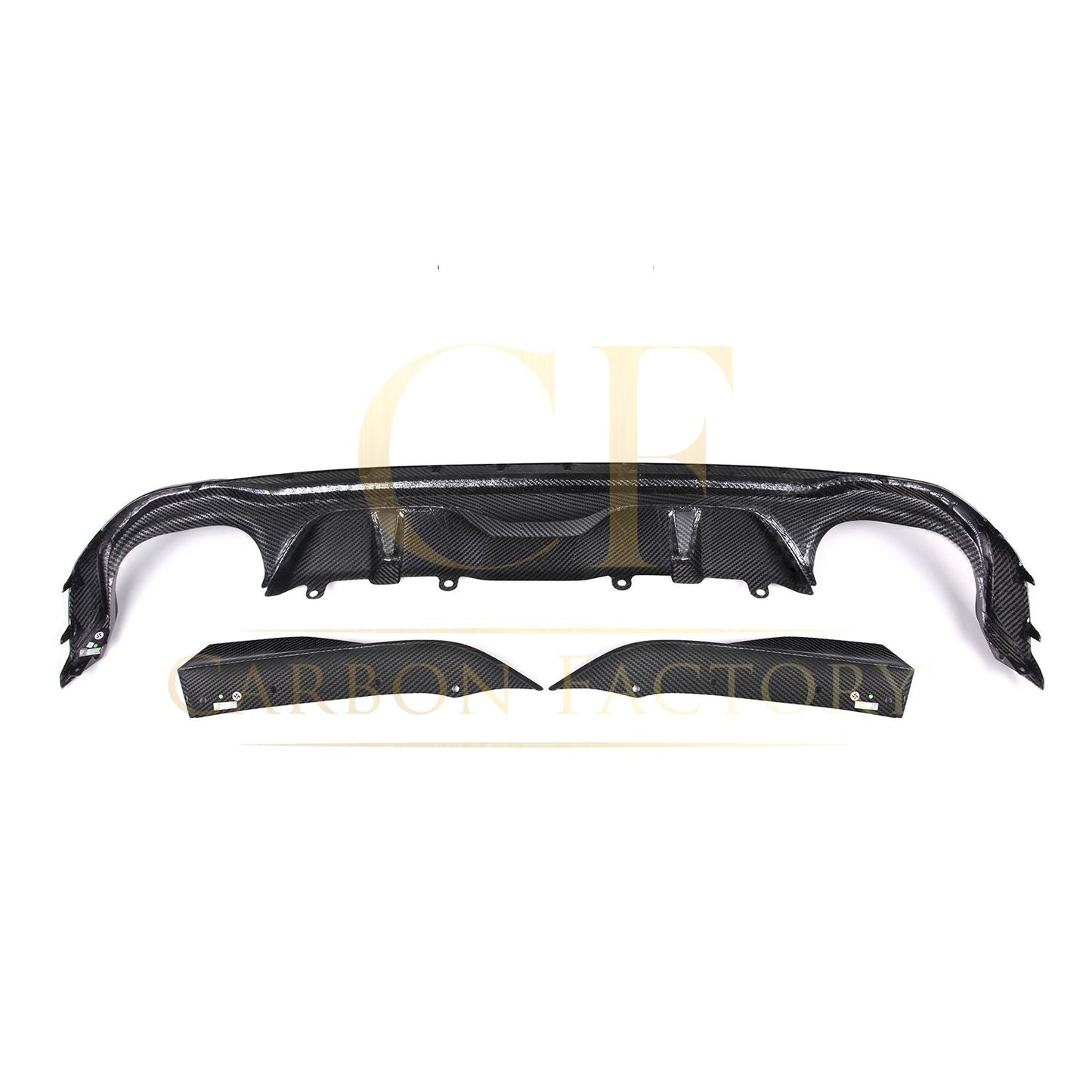 SQ Style Pre-Preg Carbon Fibre Rear Diffuser Quad Exhaust for BMW G26 4 Series Gran Coupe 21-24-Carbon Factory