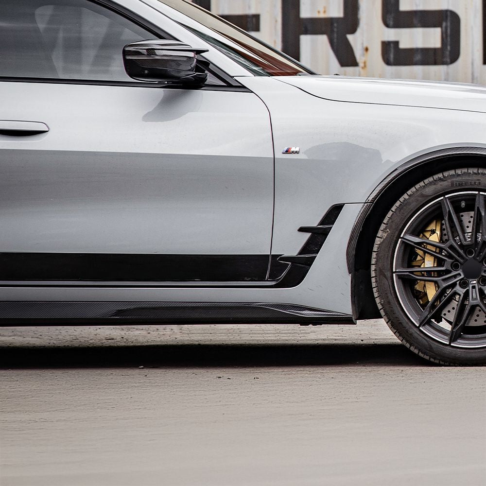 SQ Style Pre-Preg Carbon Fibre Side Skirts for BMW G26 4 Series Gran Coupe 21-24-Carbon Factory