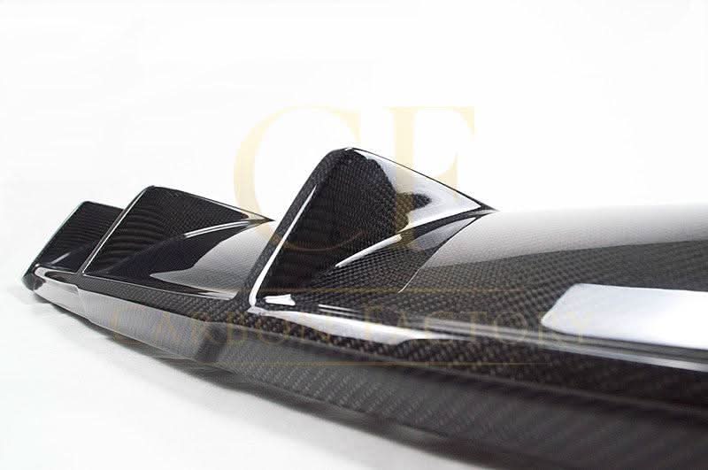 Small Fin Style Carbon Fibre Rear Diffuser for Audi A3 Hatchback (Non S Line) 17-19 - Carbon Factory