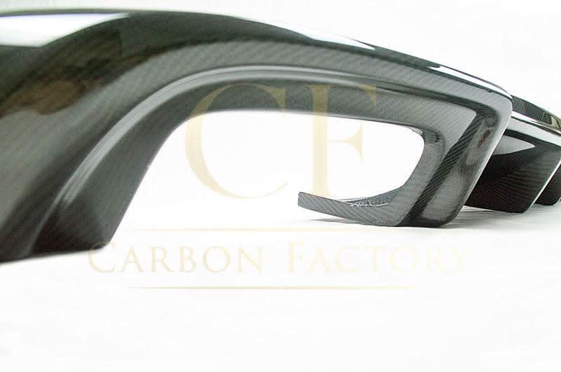 Small Fin Style Carbon Fibre Rear Diffuser for Audi A3 Hatchback (Non S Line) 17-19 - Carbon Factory