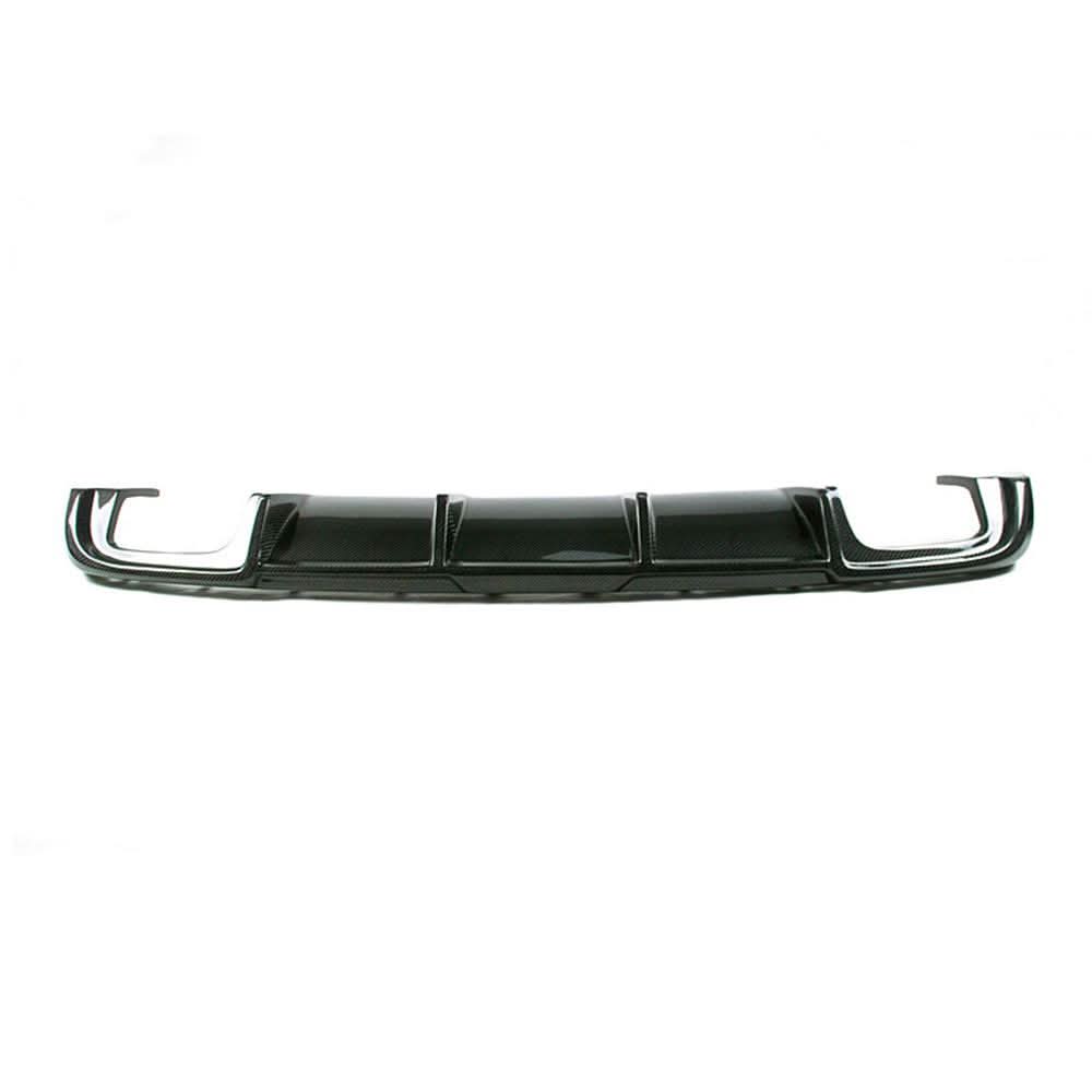 Small Fin Style Carbon Fibre Rear Diffuser for Audi A3 Hatchback (Non S Line) 17-19 - Carbon Factory