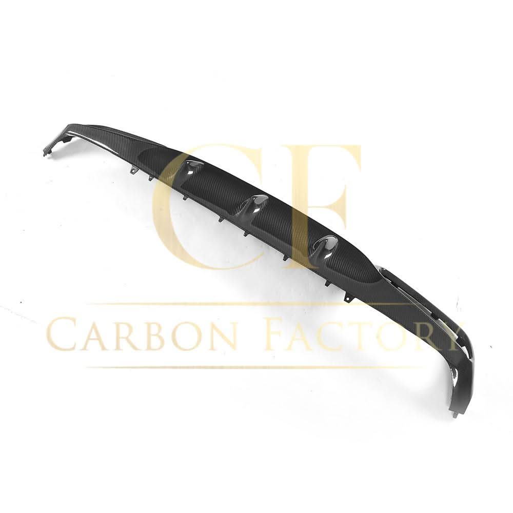 Small Fin Style Carbon Fibre Rear Diffuser for Mercedes W205 C Class & C63 2 Door 15-21 - Carbon Factory