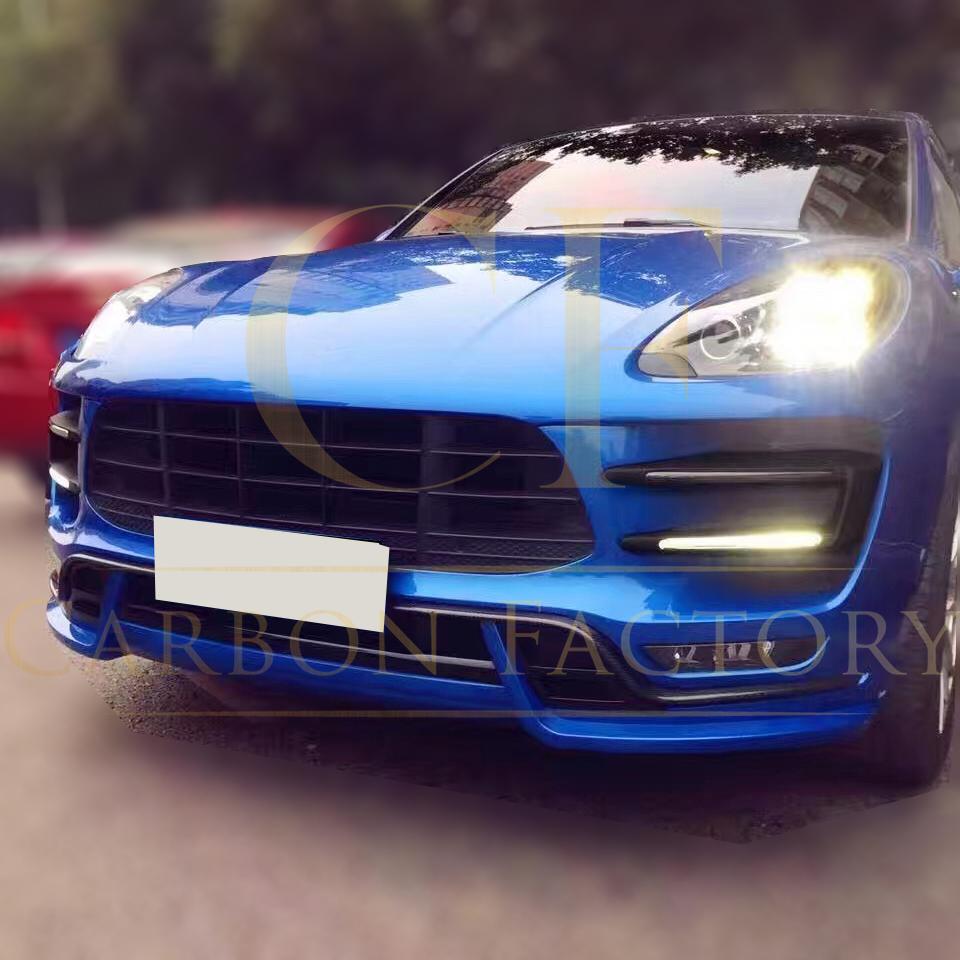 TR Style Carbon Fibre Front Canards for Porsche Macan 14-17-Carbon Factory
