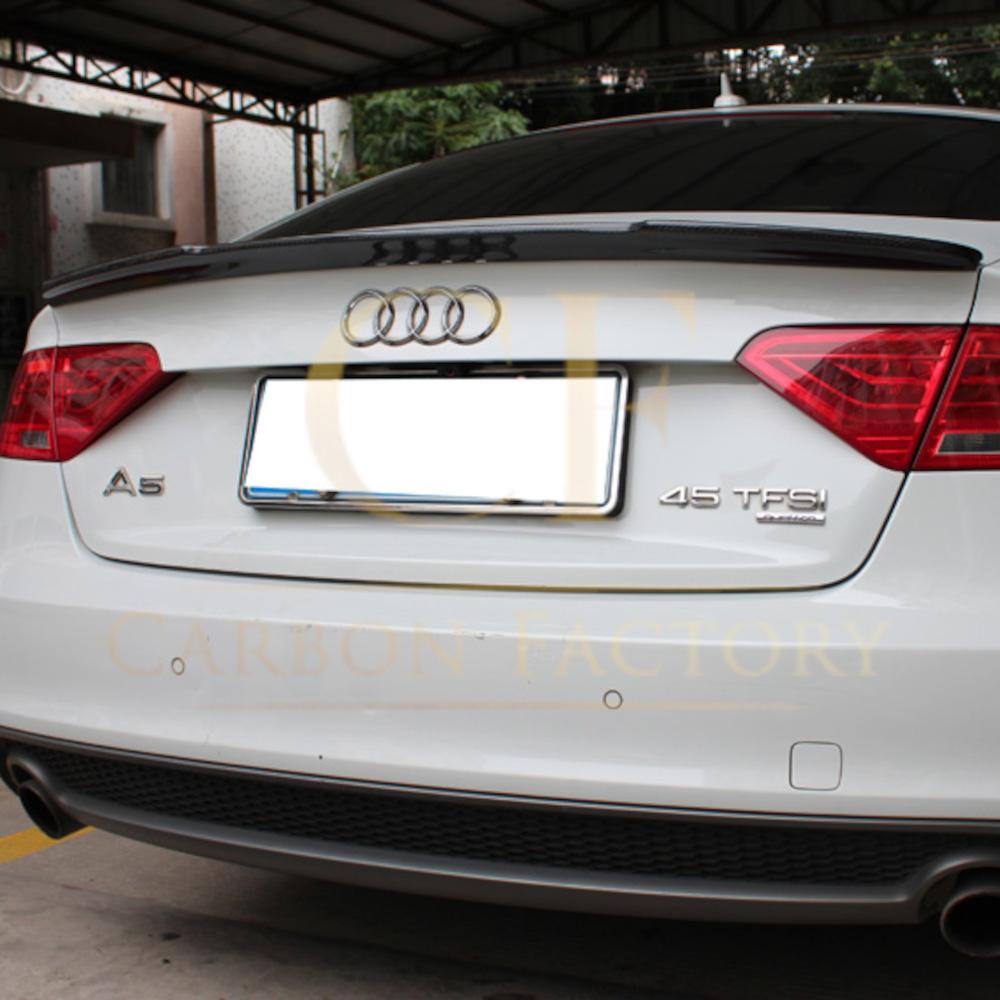 V Style Carbon Fibre Boot Spoiler for Audi B8 B8.5 A5 07-16 - Carbon Factory