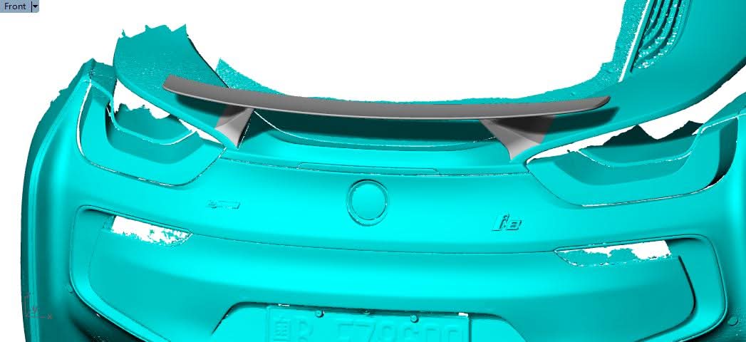 V Style Carbon Fibre Boot Spoiler for BMW i8 14-18 - Carbon Factory