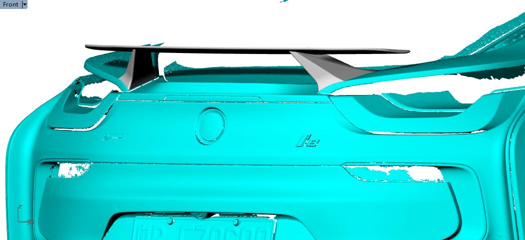 V Style Carbon Fibre Boot Spoiler for BMW i8 14-18-Carbon Factory