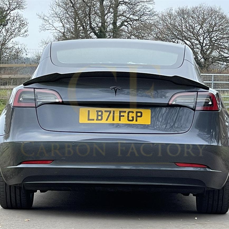 V Style Carbon Fibre Boot Spoiler for Tesla Model 3 16-23 - Carbon Factory