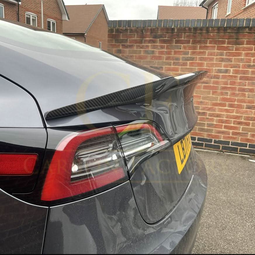 V Style Carbon Fibre Boot Spoiler for Tesla Model 3 16-23 - Carbon Factory