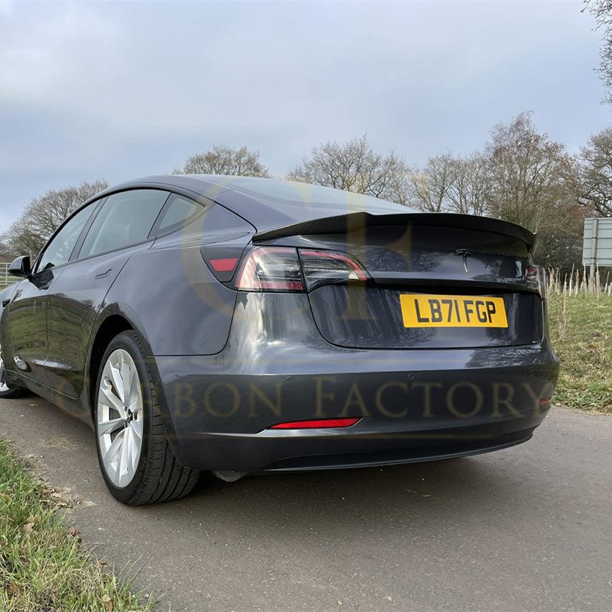 V Style Carbon Fibre Boot Spoiler for Tesla Model 3 16-23 - Carbon Factory